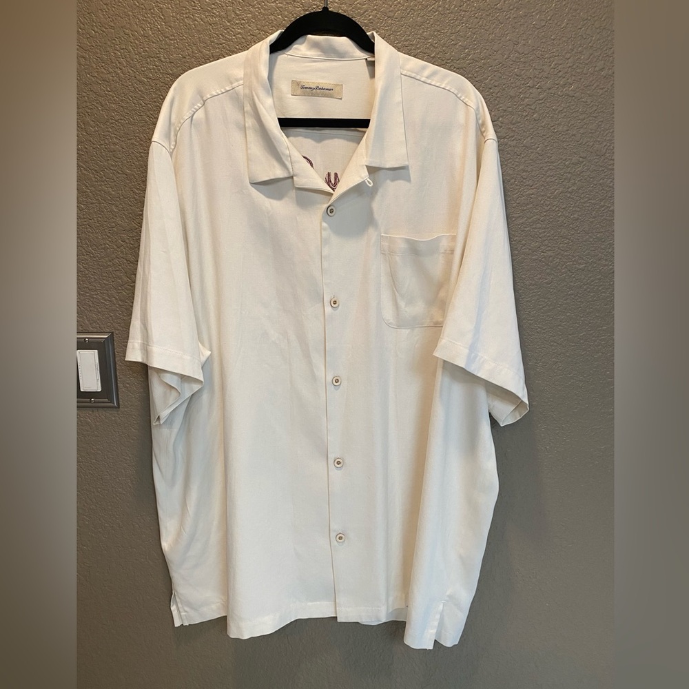 Tommy Bahama Cream Short Sleeve Shirt